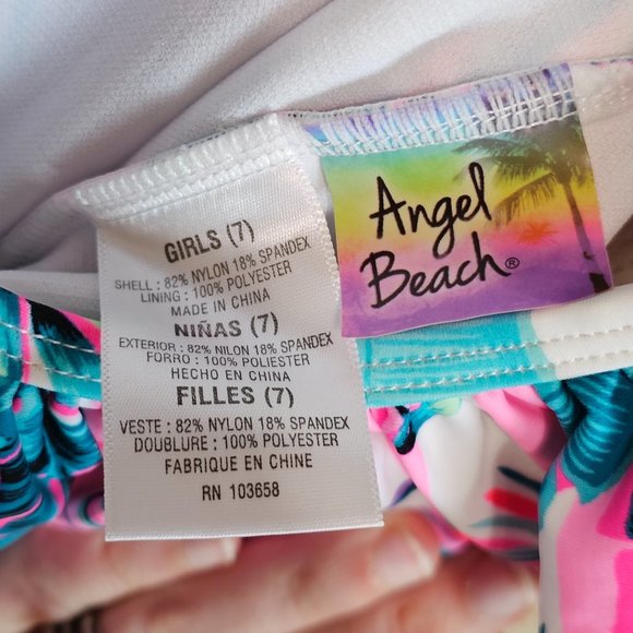 Angel Beach Big Girls 7 Into The Cabana One Piece Swimwear - Picture 5 of 5